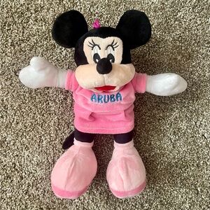 Very Rare 12” Minnie Mouse Plush Doll from Aruba